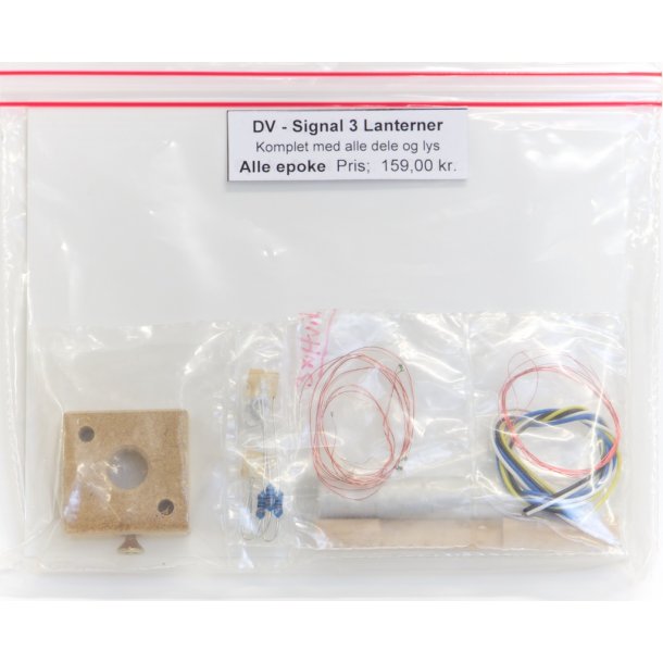 Dvrg signal ( DV ) med 3 lanterner. komplet