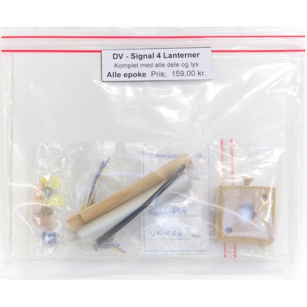 Dvrg signal ( DV ) med 4 lanterner. komplet