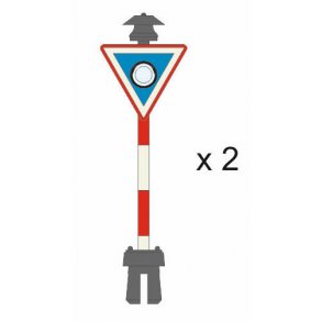  Overk�rselssignal u/kryds m/klokke