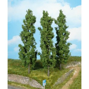 3 stk. Poppel trer 18 cm