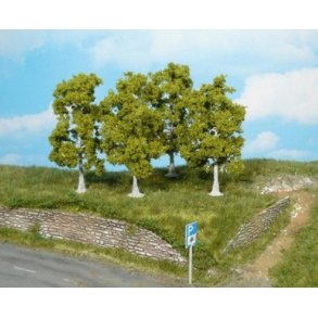 4 stk. Birketrer. Hjde 10 cm