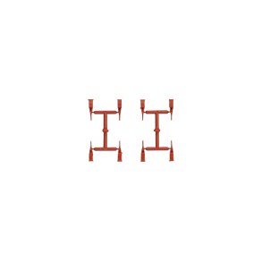 8 stk. isoleringsstykker til afbrydelse af skinneforbindelse