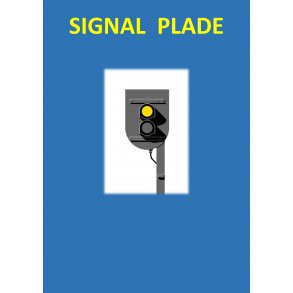 Fremskudt signal ( Forsignal ) med 2 lanterner