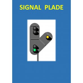 Indk�rsels signal med 4+1 lanterner, 