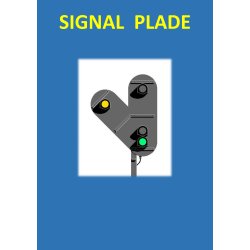 Indkrsels signal med 3+1 lanterner, "Venstre forgrening"