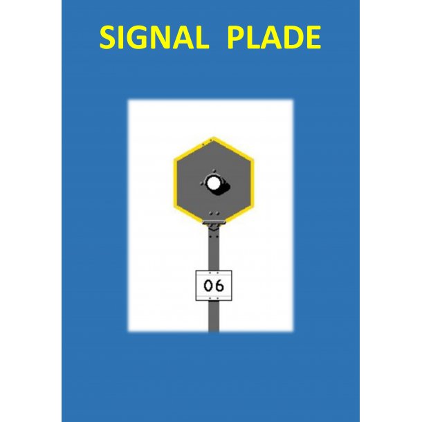 Krontrol signal, sekskantede med 1 lanterne
