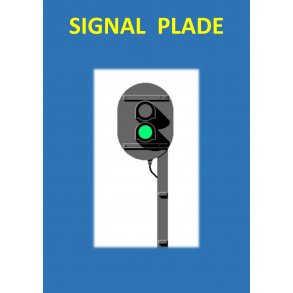 Indk�rsels / Udk�rsels signal / Blok signal med 2 lanterner