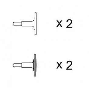 Puffehoveder til kurvepuffer  5,0mm