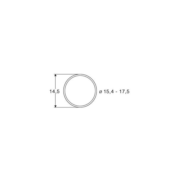 Hfteringe 14,5 mm.