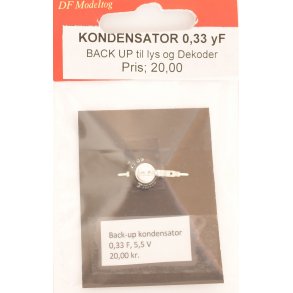 Kondensator 33 yF - Backup til dekoder