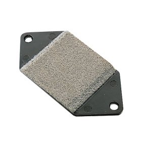 Skinne slibeklods til vogne