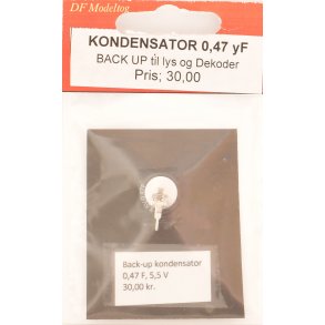Kondensator 47 yF - Backup til dekoder