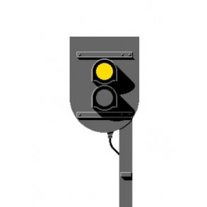 Forsignal med 2 lanterner. komplet