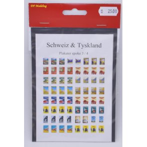 Tyskland & Schweiz Plakater epoke 3 & 4