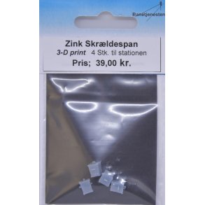 Zink skraldespand. 4 stk.