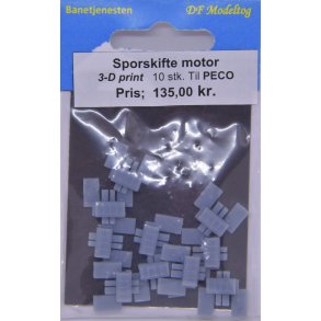 Sporskiftemotor, 10 stk. til Roco