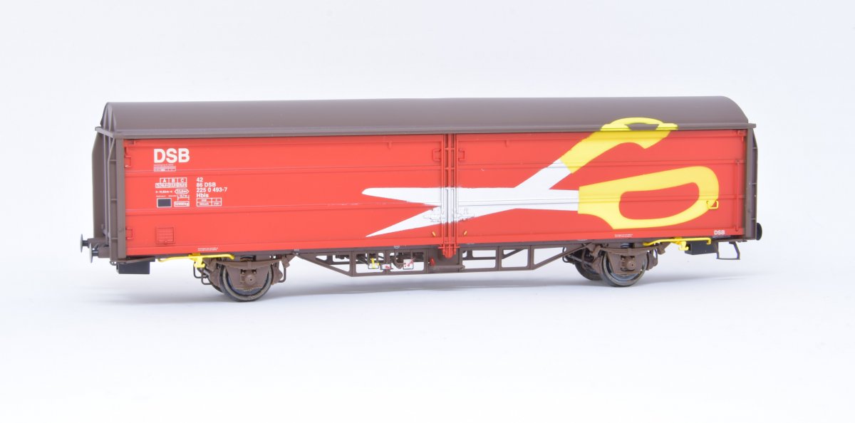 DSB Hbis SAKS 42 86 225 0 493-7 - Godsvogne - DF Modeltog