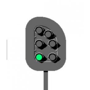 Perron krsels signal ( PU ) med 6 lanterner. komplet