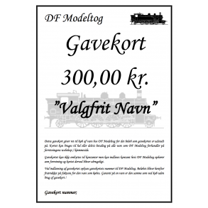 Gavekort p 300,00 kr.