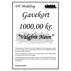 Gavekort p 1000,00 kr.