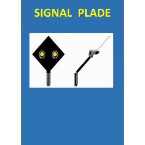 UORDEN signal, med 2 lanterner vandret