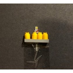 Gas aggregat med 4 gasflasker. F�RDIG BYGGET