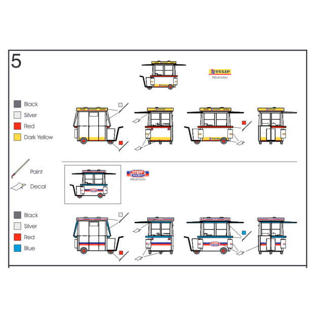 Danske Plsevogne - 2 stk.