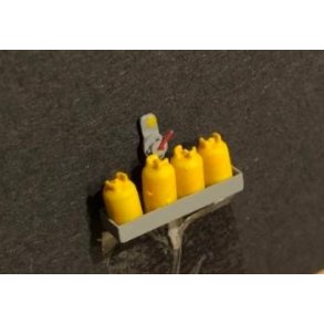 Gas aggregat med 4 gasflasker. F�RDIG BYGGET